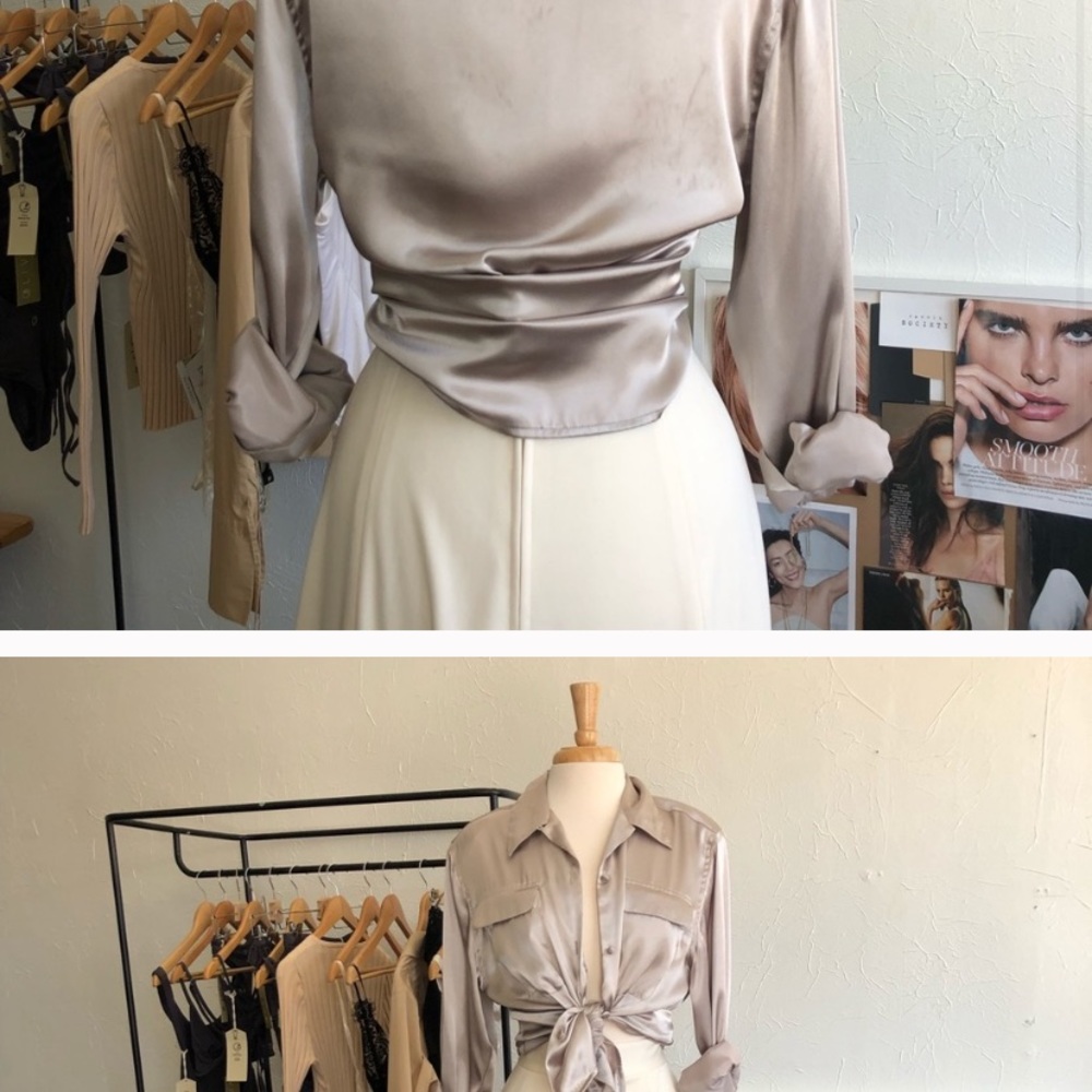 Silky button down - Picture 2 of 7